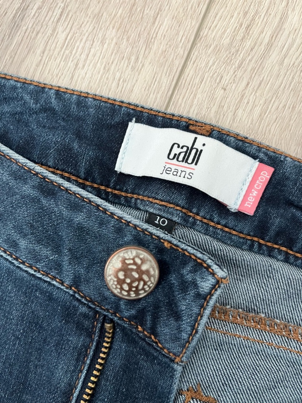 CAbi Dark Blue High-Rise Jeans